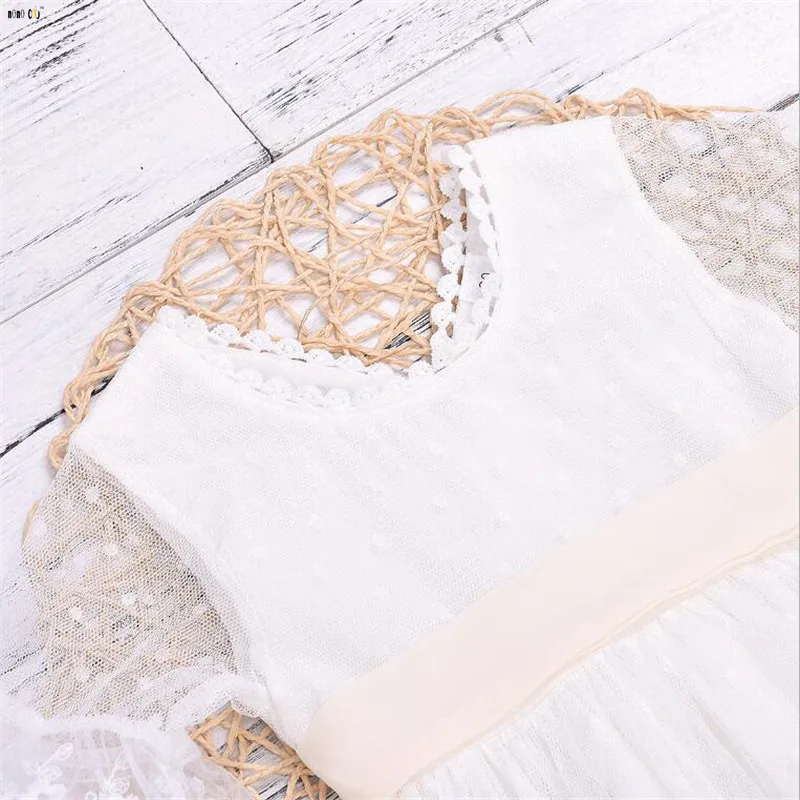 Платье для девочек летнее платье с бантом детей принцессы без рукавов костюм