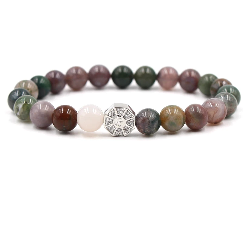 2018 международная торговля Новый циркониевый Кулон Серебро восемь диаграм белые