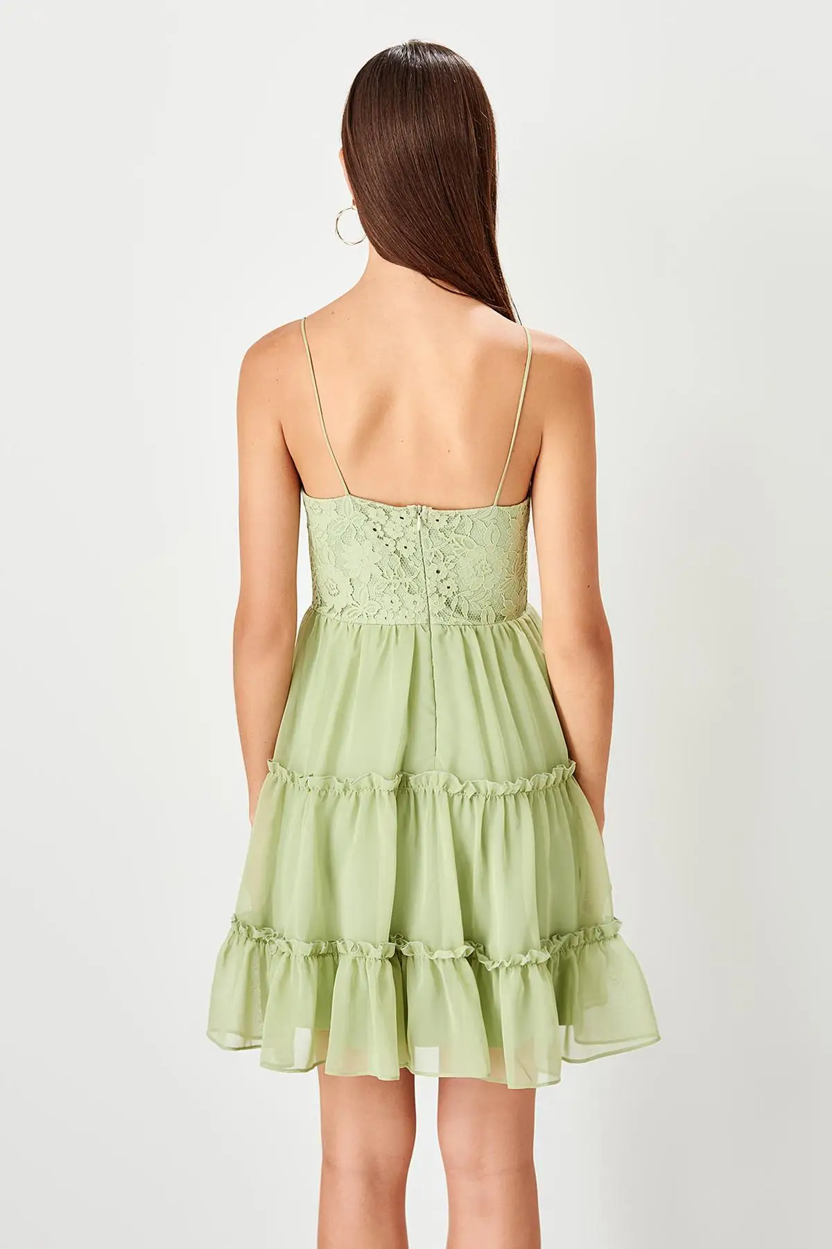 Trendyol Мятные кружевные детали TPRSS19BB0492 | Женская одежда