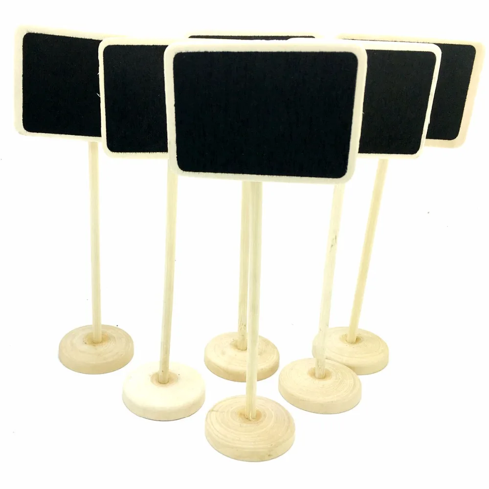1 шт Мини деревянные доски Доска на палочке стенд держатель номер стола для