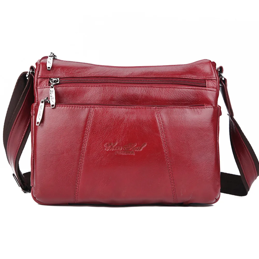 

Women Genuine Leather Messenger One Shoulder Bag Real Cowhide Ladies Female Natural Skin Single Cross Body Bags