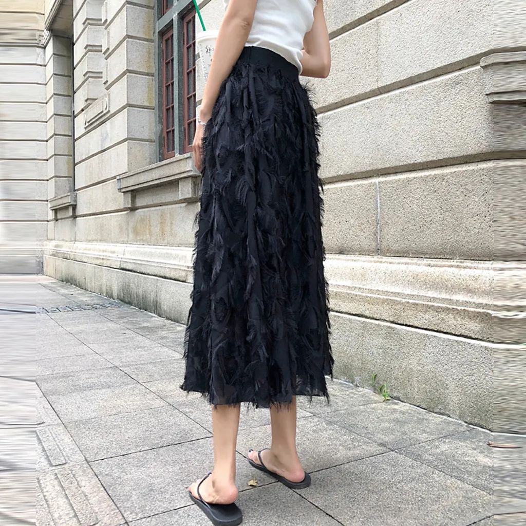 Женская юбка юбки faldas jupe femme shein saia harajuku Женская Длинная трикотажная облегающая юбка макси Женская юбка#50