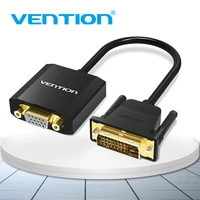 vention dvi d to vga adapter dvi 24 1 vga converter cable digital analog audio converter 1080p for xbox ps3 laptop tv box 0 15m