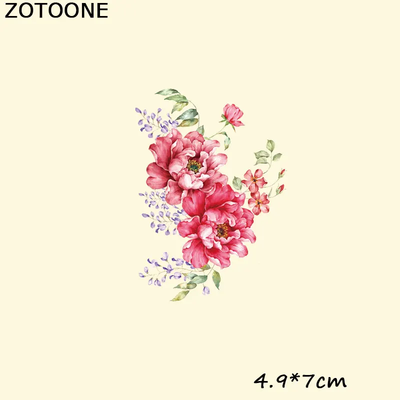 18 ZOTOONE/платья-футболки с цветком, нашивки на сумку для одежды, а-уровень, моющиеся, с теплопередачей, сделай сам, аксессуары, украшение для детей C - Цвет: 18