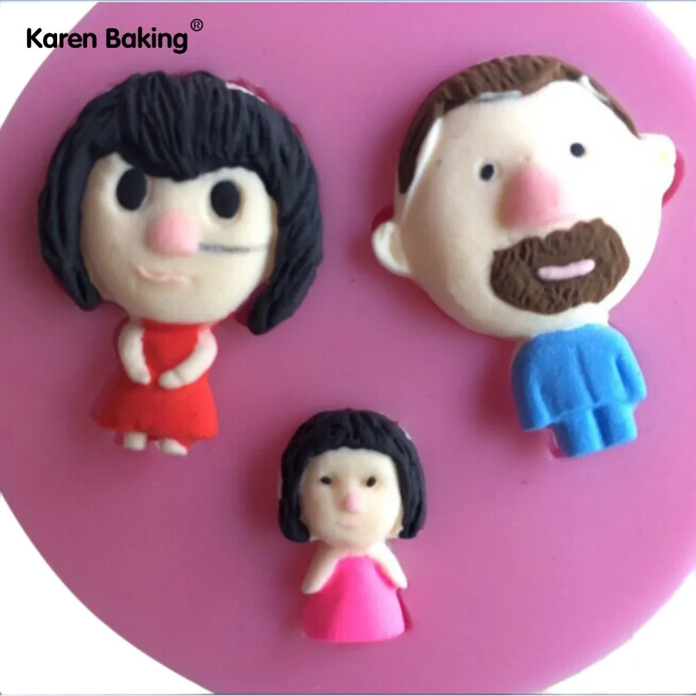 Happy One семейная форма помадка формы для торта инструменты украшения