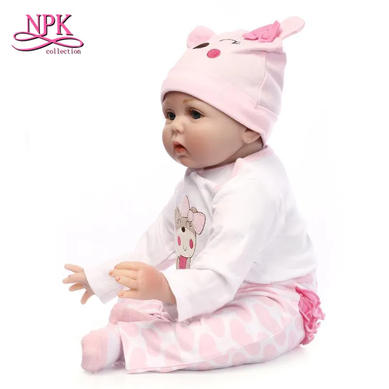 Силиконовые реалистичные куклы реборн NPK 55 см Кукла Реалистичная для