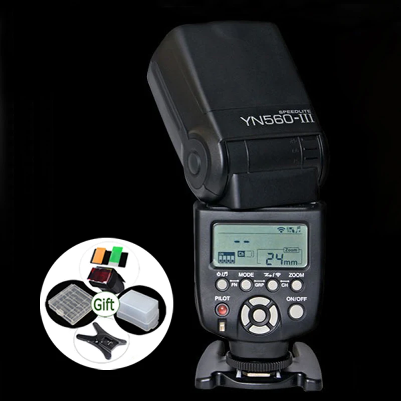 Универсальная Беспроводная вспышка Yongnuo YN560 YN-560 III GN58 2,4G Speedlite для камеры Canon Nikon Olympus Pentax DSLR