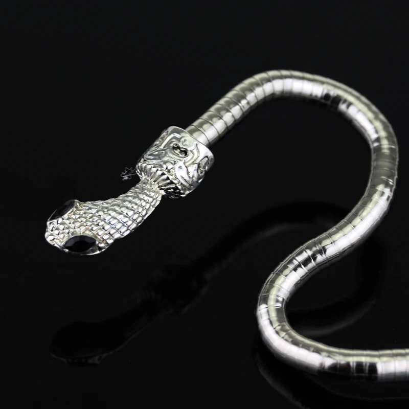 

3 Colors The Mortal Instruments City of Bones Isabelle Serpent Snake Bracelet Curved Chunky Stretch Cuff Bangle Retro Snake Bang