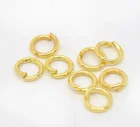 DoreenBeads, Открытое кольцо золотого цвета диаметром 4 мм, 550 шт.