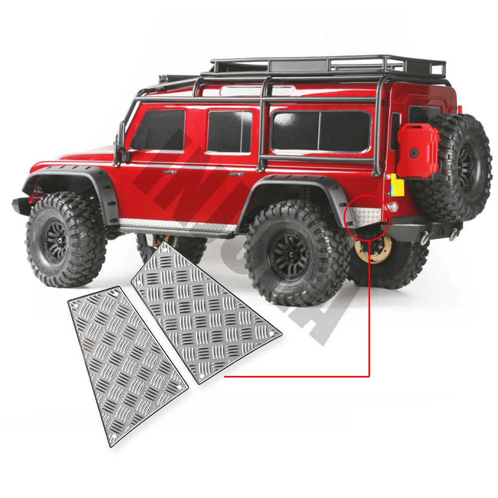 Металлическая TRX4 боковая противоскользящая пластина для 1/10 RC автомобилей TRAXXAS TRX-4 украшения корпуса