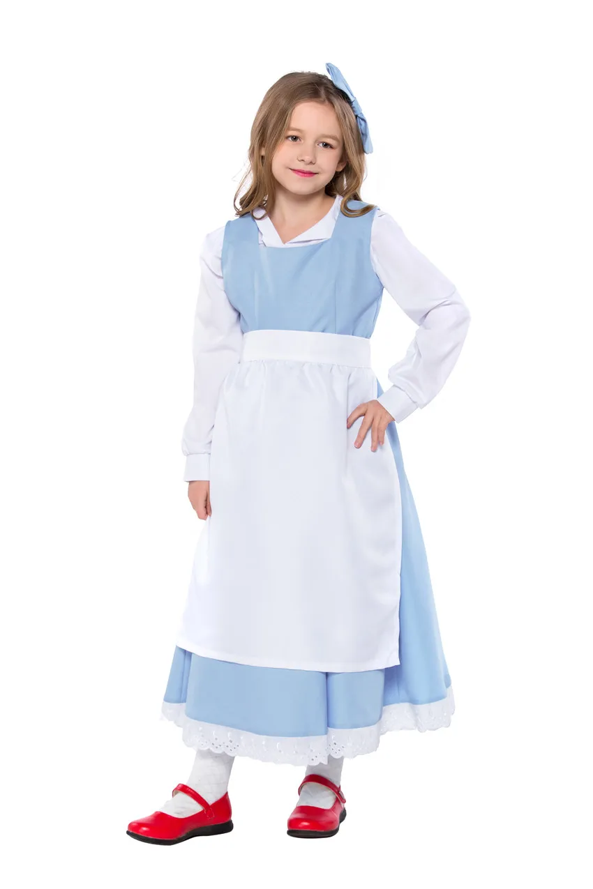 Костюм для девочек элегантные светло синие маскарадные костюмы костюмированной