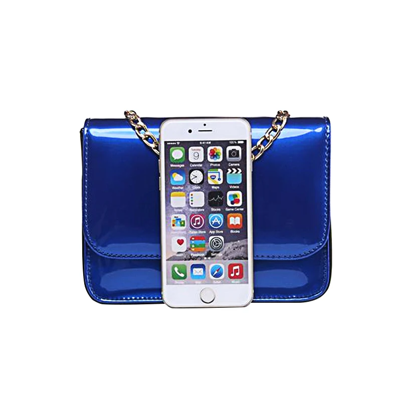 Женские сумки на застежке с цепочкой плечо женские молнии из лакированной кожи