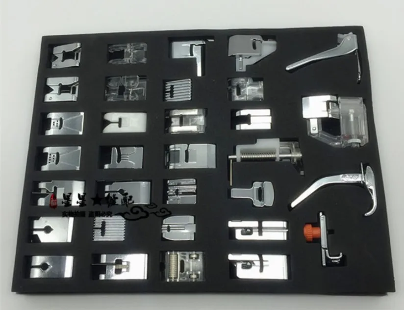 CY-032 32pcs Domestic Sewing Machine Presser Foot Feet Kit Set With Box For Brother Singer Janom | Дом и сад