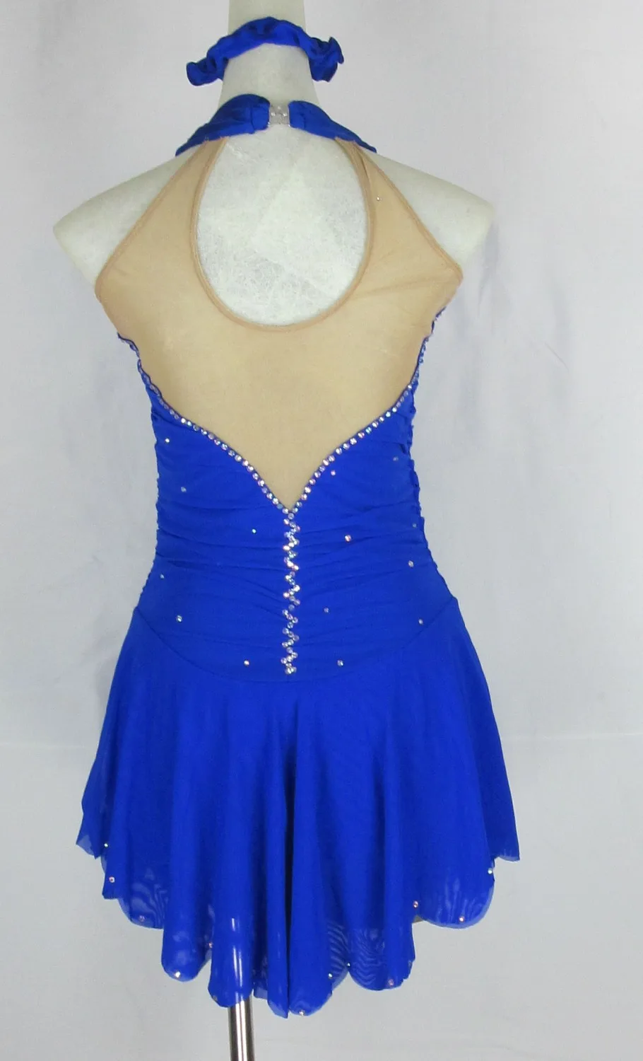 Free shippingSapphireblueCUSTOM MADE TO FIT FIGURE ICE SKATING/ DANCING/ BATON TWIRLING COSTUMESD63 | Тематическая одежда и