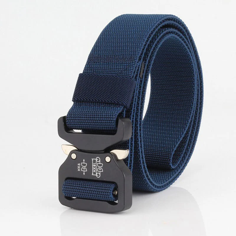 Мужской ремень унисекс эластичный из парусины повседневный спортивный с пряжкой