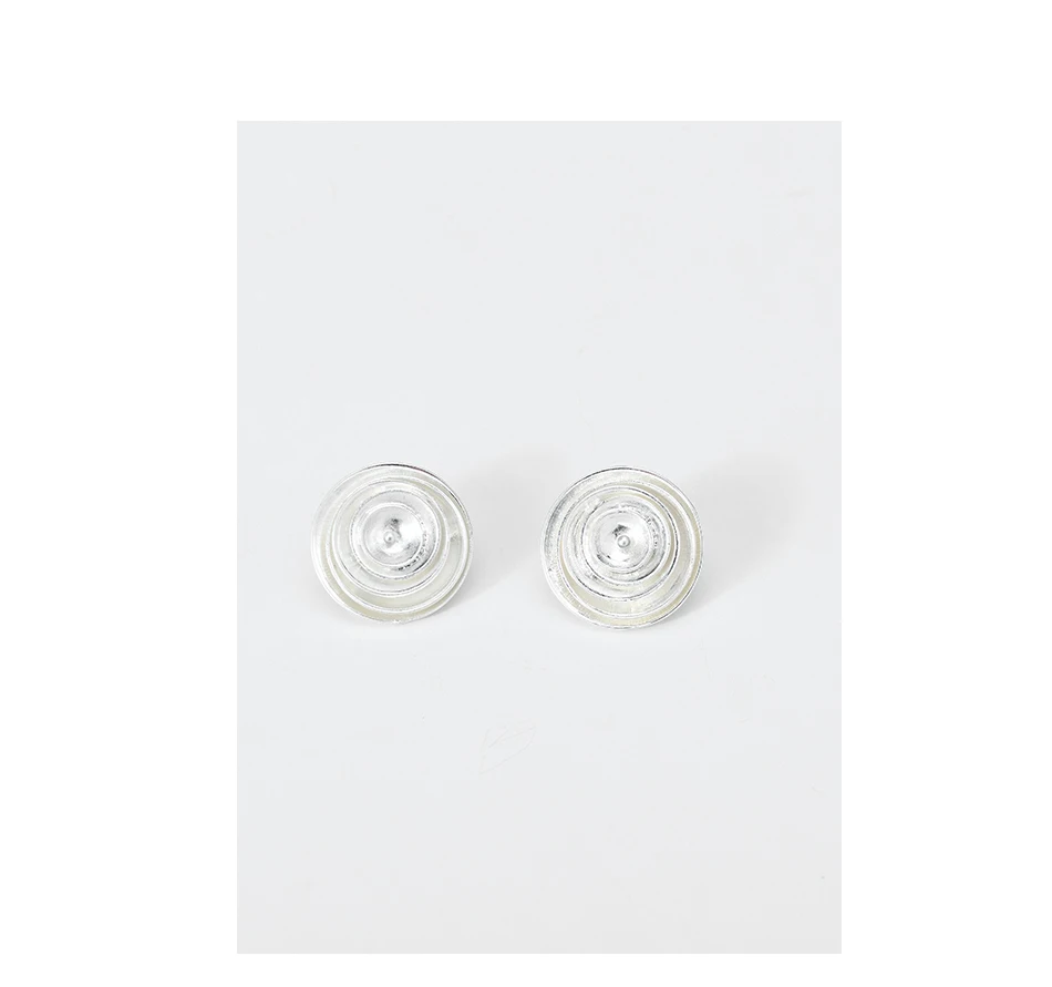 Wild&Free Special Gift Gold Color Stud Earrings For Women Statement India Jewelry Layered Round Earrings Accessories Wholesale