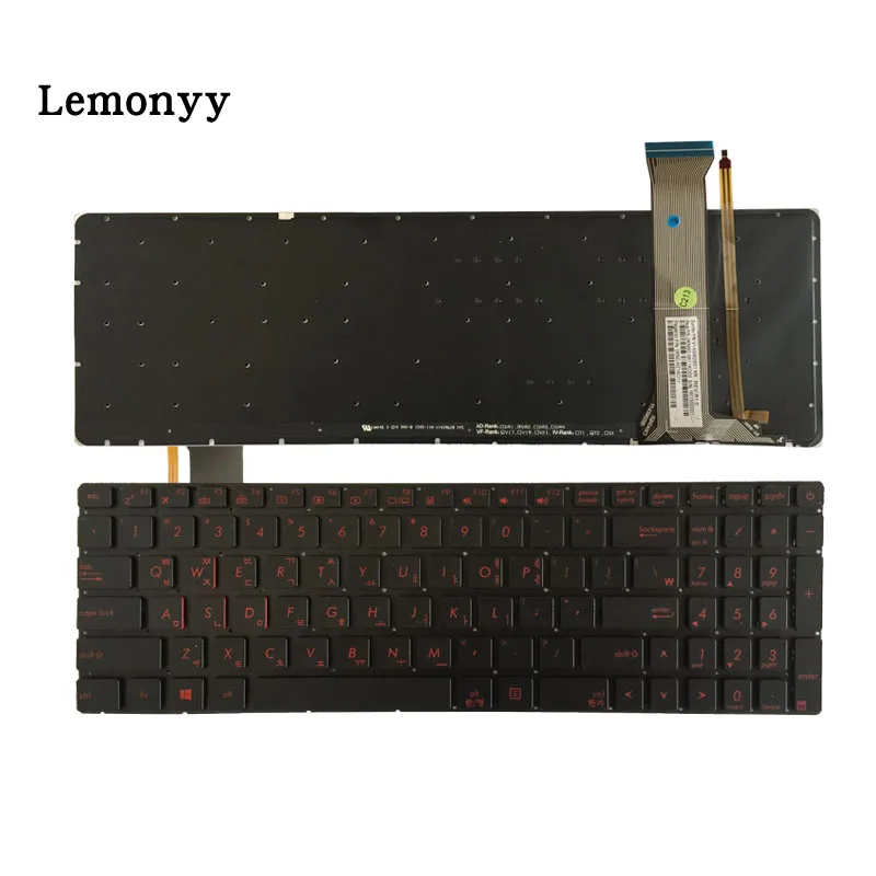 Корейская Клавиатура для ноутбука ASUS GL551 GL551J GL551JK GL551JM GL551JW GL551JX N551 G551 GL552 GL552J GL552JX GL552V GL552VL