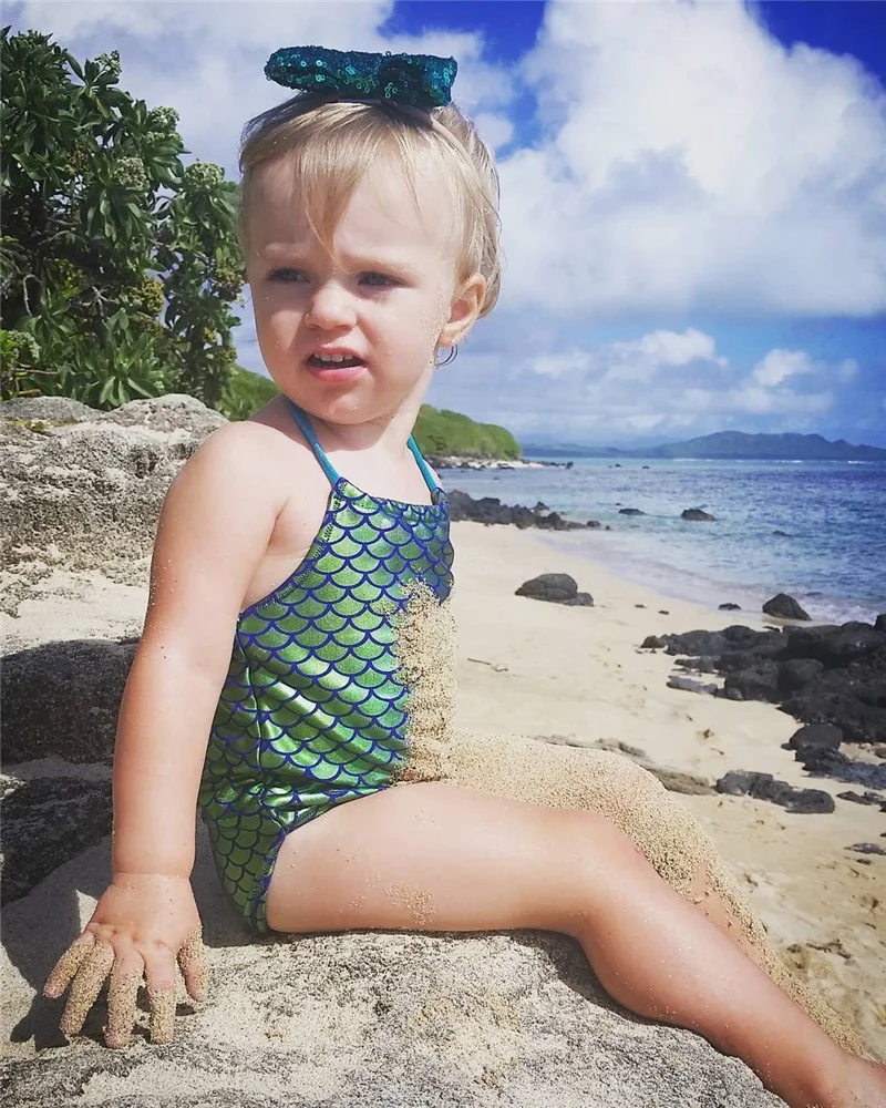 Новинка 2019 брендовый купальник бикини для маленьких девочек купальный костюм