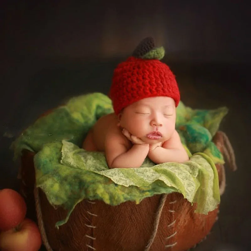 Детский наряд для фотосессии 100% шерсть ручной работы Одеяло новорожденных