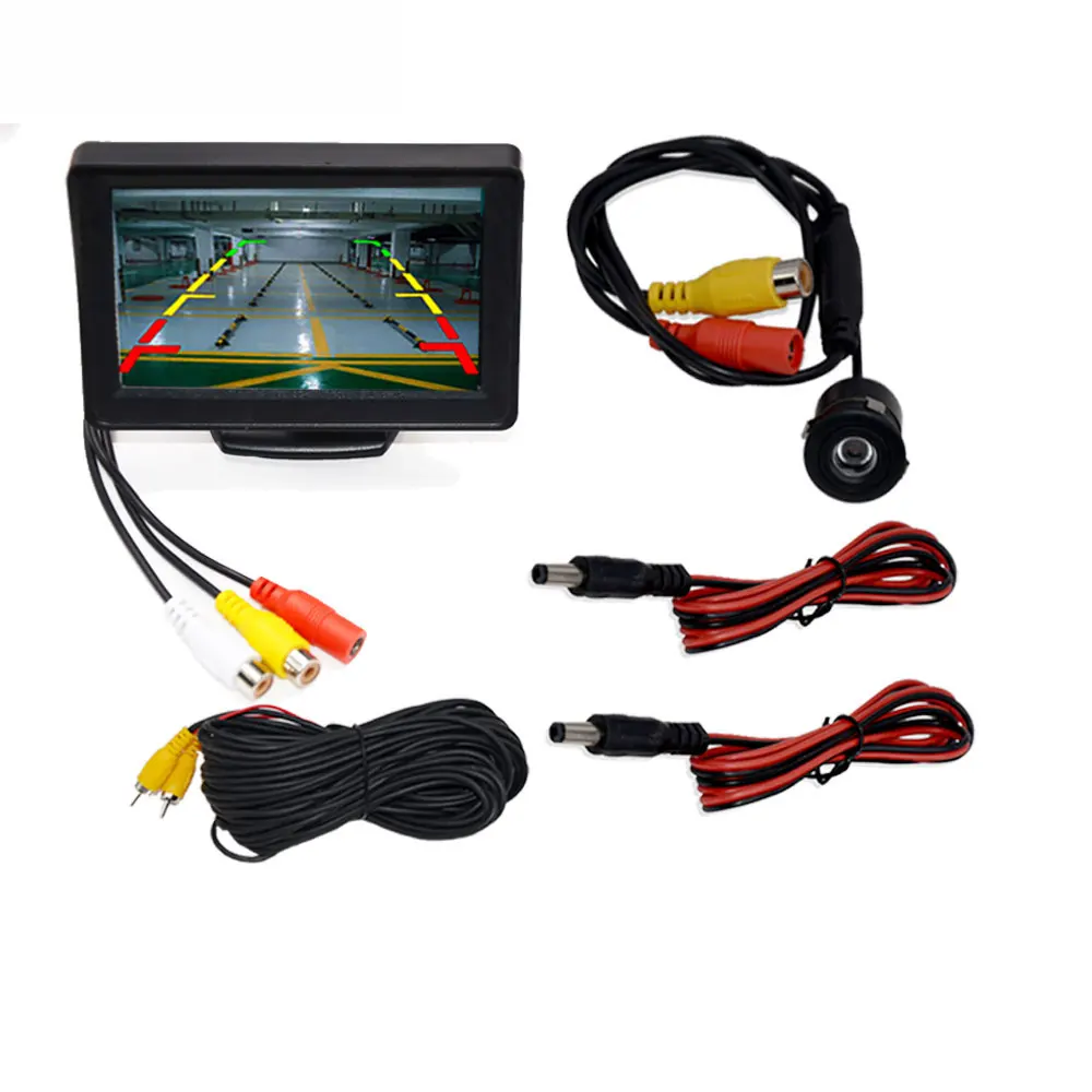 monitor Camera BYNCG 4,3 или 5 дюймов TFT lcd монитор автомобиля дисплей камера заднего вида парковочная резервная система для автомобиля заднего вида Мониторы NTSC PAL - Название цвета: monitor Camera