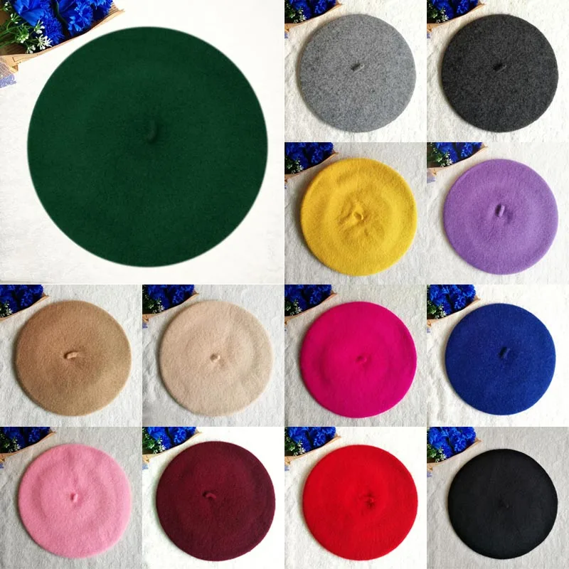 2018 Новая мода для детей унисекс Имитация шерсти теплый берет шапка осень зима