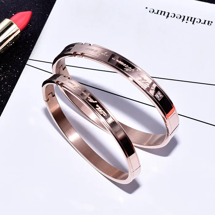 Модные брендовые ювелирные изделия YUN RUO розовое золото инкрустация парный