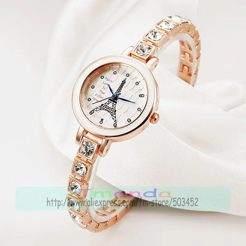 100 шт./лот JW 3605 модные Новое поступление женские часы браслет Кварцевая