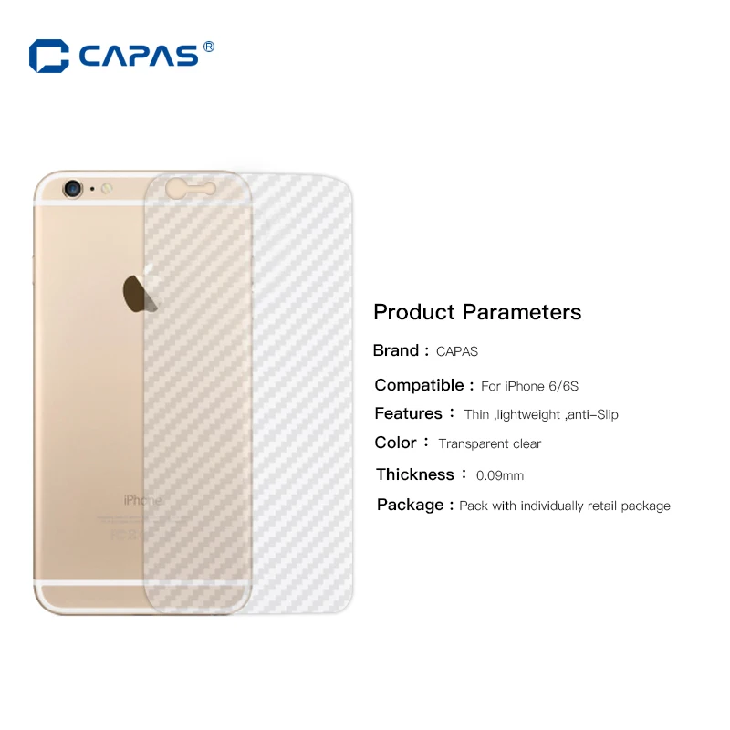 5 шт для iPhone 6 6S Защита экрана 8 7 Plus задняя защитная пленка оригинальные Защитные