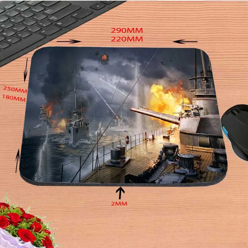 Tank Of World Новое поступление заказной резиновый игровой коврик для мыши компьютерный ноутбук нескользящий коврик для мыши 18*22/25*20/29*25*2 см - Цвет: 180mmX220mmX2mm
