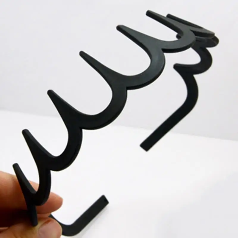 

Black Zig Zag Hair Band Winding Toothed Wave Head Hoop Simple Hair Hoop Women Headdress Jewelry Hair Accessories