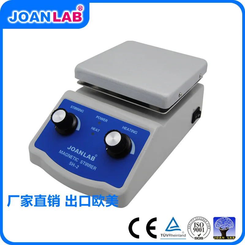 SH-2 лабораторная магнитная мешалка HotPlate 12x12 см алюминиевая панель 0 ~ 1600 об/мин 1л