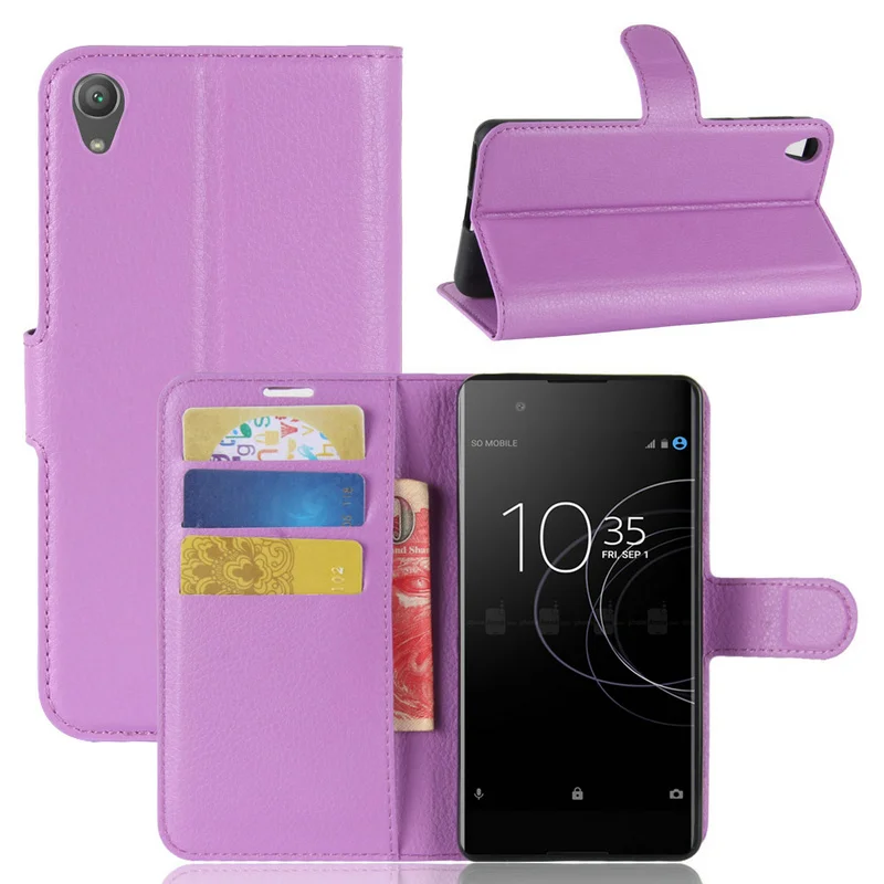 Кожаный чехол книжка WIERSS для Sony Xperia XA1 Plus Dual G3421 G3423 G3412 G3416 G3426 XA2 Ультратонкий