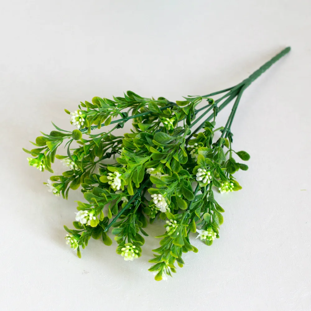 7 филиалов Искусственный пластик зеленый завод Моделирование Букет Милана