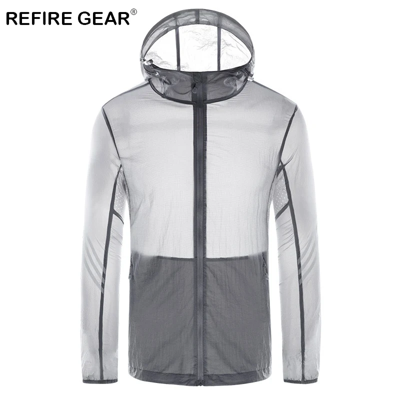 ReFire Gear летняя легкая быстросохнущая кожаная куртка мужская Солнцезащитная