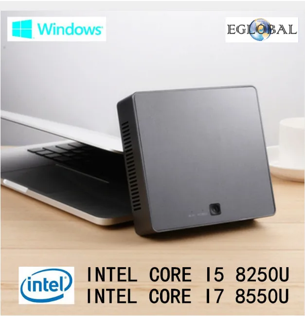 Новейшая модель мини ПК 8-го поколения Intel Core i7 8550U i5 8250U четырехъядерный процессор DDR4 Мини ПК Plam Мини компьютер с HDMI тип-c до 4 ГГц