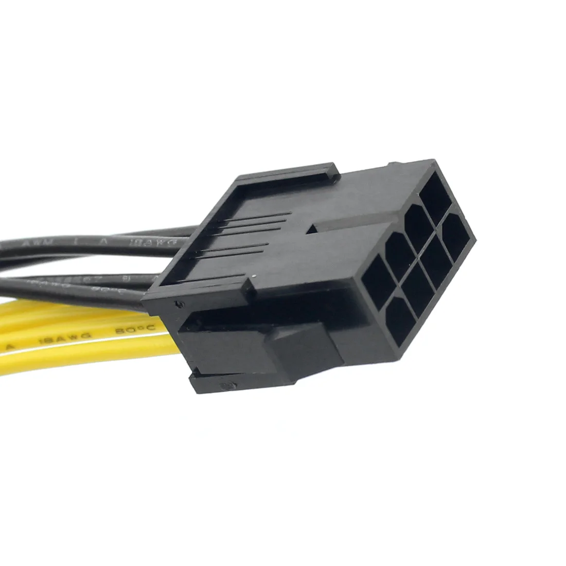 1x Высокое качество UL-18AWG 8Pin до 8p 2-портовый 4 + 4-контактный источник питания ЦП
