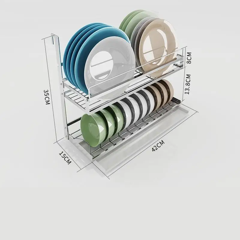 Version N Дальность Организация сушилка для посуды Organizador Cocina нержавеющая сталь Cozinha кухня Mutfak кухонный стеллаж для хранения держатель - Цвет: Version N