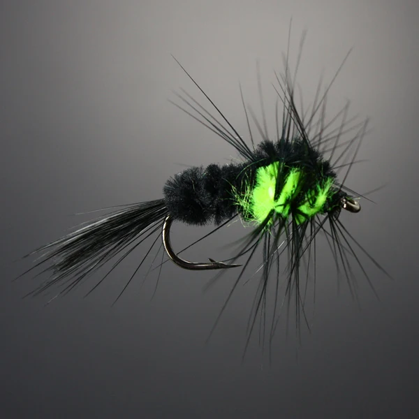 40 шт. шерстяных червей Монтана Stonefly Nymphs мухи черные/зеленые/оранжевые приманки