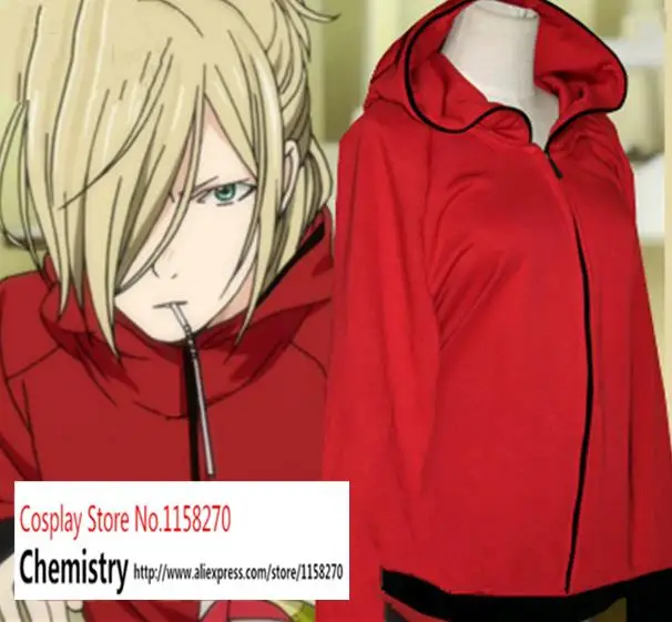 Новый Yuri on юрй плисецкий на льду косплей костюм Красной куртки|costume microphone|costume