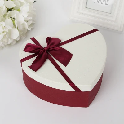 B Kawaii love heart бумажная Подарочная коробка, бумажные коробки для цветов с лентой, букет роз, подарочная упаковка, картонная коробка, товары для мероприятий - Цвет: B