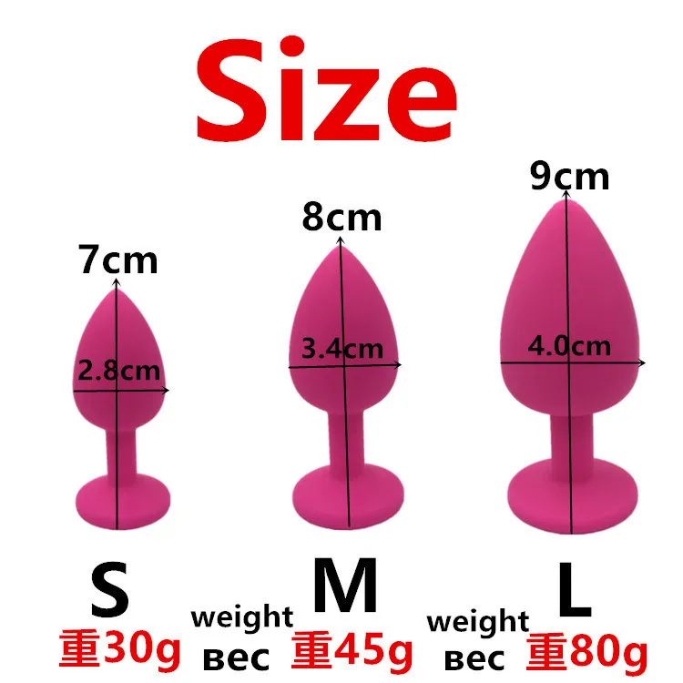 Анальная пробка секс игрушки для женщин анальные пробки силиконовая
