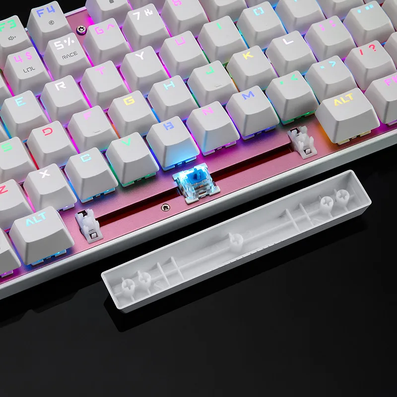 Motospeed CK104 Проводная Механическая клавиатура, 104 клавиш, настоящий RGB синий переключатель, игровой светодиодный с подсветкой, анти-привидение для геймерского компьютера