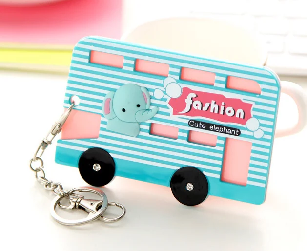Супер милая синяя эльфан 10*7 см в форме автобуса и шины Чехол ID сообщений