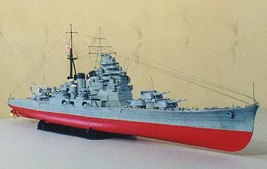 Японская модель тяжелого круизера Kaohsiung Takao 3D из бумаги 81 см для самостоятельной