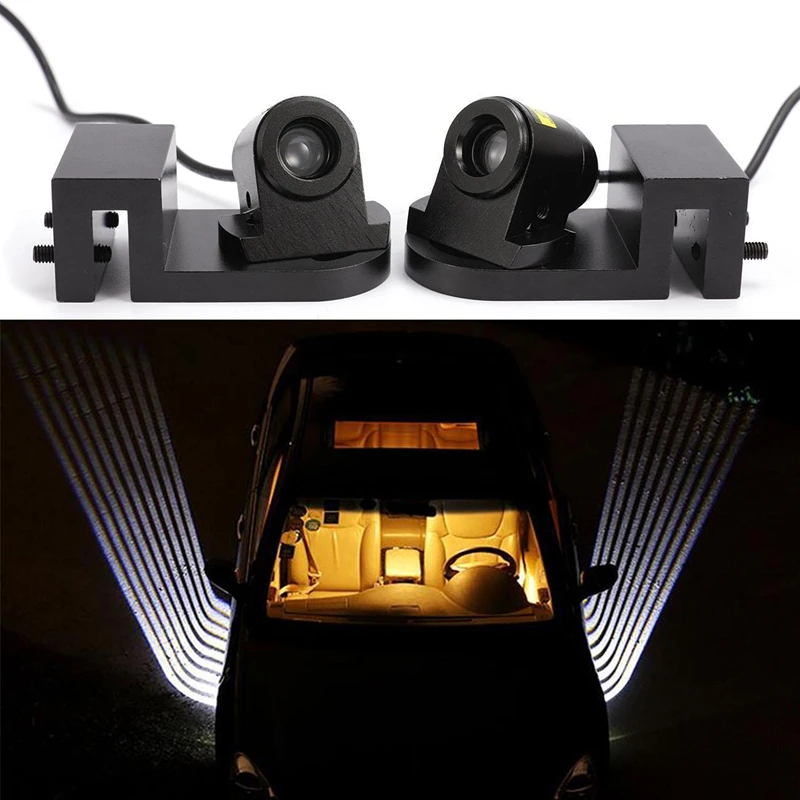 2PC car shape Universal Angel Wing LED Welcome Light Carpet Floor Project Illumination Kit | Автомобили и мотоциклы