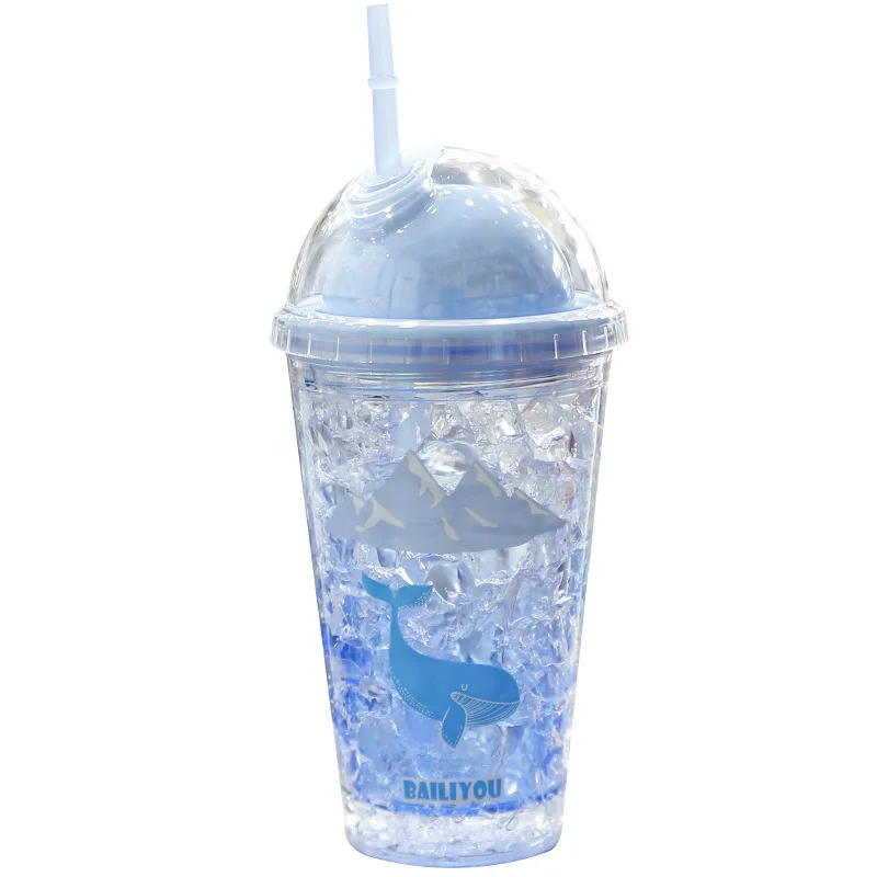 Летняя мода ледяная уличная чашка Хрустальная бутылка для воды my sport/drink/fruit/juice bpa
