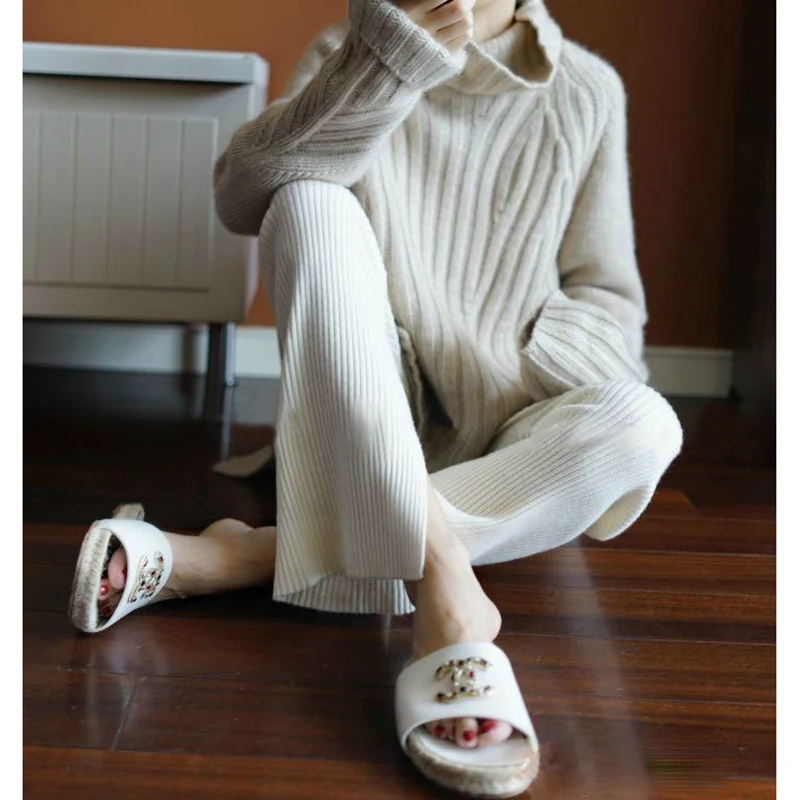 

JVEII 2020 New women sweaters fashion women turtleneck cashmere sweater women knitted pullovers Loose tops European style