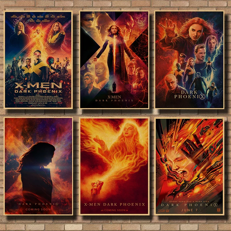 Новый 2019 X-Для мужчин: черный Феникс постер фильма фоновая фотография в стиле