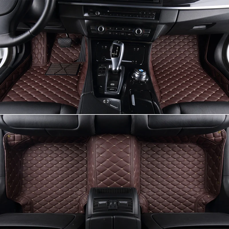 Автомобильный кожаный напольный коврик для bmw f10 x5 e70 e53 x4 f11 x3 e83 x1 f48 e90 x6 e71 f34 e30
