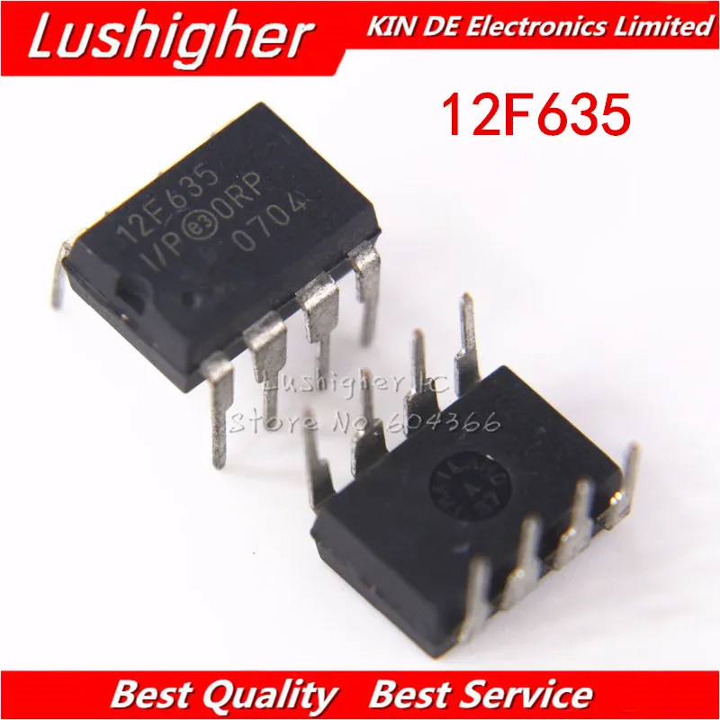

5 шт. PIC12F635-I/P DIP PIC12F635 DIP8 12F635 I/P новый оригинальный
